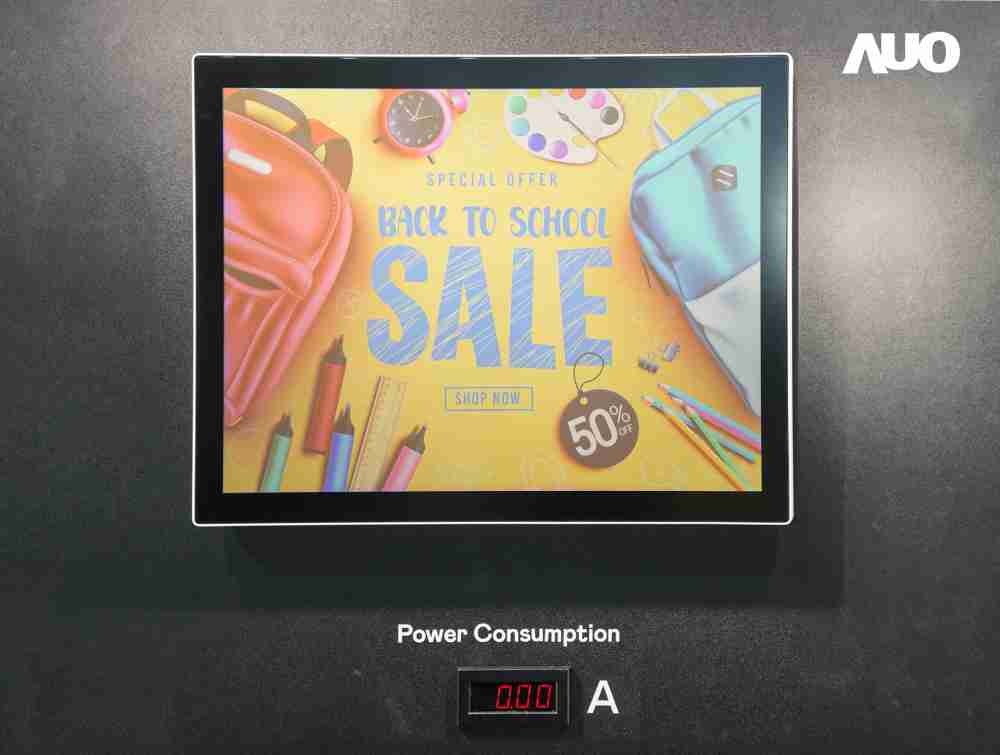 CG电子展示胆固醇液晶超低耗能户外全彩显示器，，ChLC（胆固醇液晶）以双稳态技术使静态显示零功耗，，，，具省电、、、、高彩度、、环保的特性，，，，还整合软硬件系统解决方案，，，，可透过单一云端平台管理